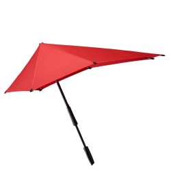Senz large stick storm umbrella rood